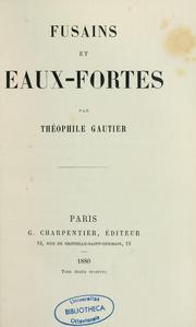 Cover of: Oeuvres complètes