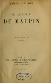 Cover of: Oeuvres complètes by Théophile Gautier