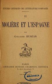 Cover of: Molière et l'Espagne