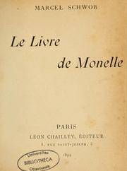 Cover of: Le livre de Monelle by Marcel Schwob