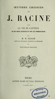 Cover of: Oeuvres complètes by Jean Racine