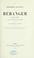 Cover of: Dernières chansons de Béranger de 1834 à 1851