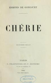 Cover of: Chérie