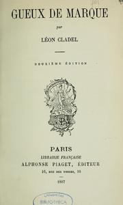 Cover of: Gueux de marque