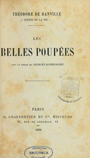 Cover of: Les belles poupées by Théodore Faullain de Banville