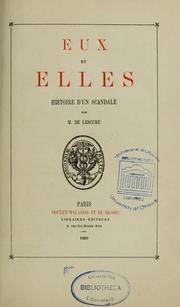 Eux et elles by Mathurin François Adolphe de Lescure