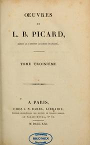 Cover of: Oeuvres by L.-B Picard