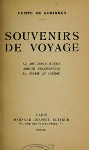 Cover of: Souvenirs de voyages