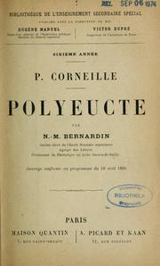Cover of: Polyeucte by Pierre Corneille