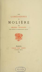 Cover of: Les comédiennes de Molières