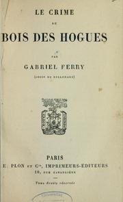 Cover of: Le crime du bois des Hogues