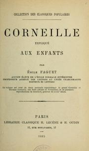 Cover of: Corneille expliqué aux enfants