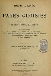 Pages choisies by Rubén Darío