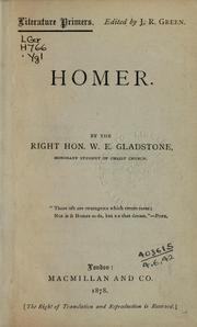 Cover of: Homer