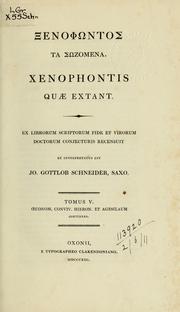 Cover of: Xenophontis quae extant by Xenophon