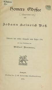 Cover of: Odyssee by Joachim Maria Heinrich Brenner von Felsach