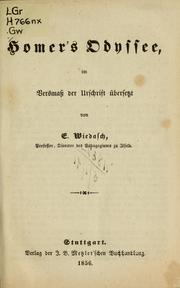 Cover of: Odyssee by Όμηρος, Όμηρος