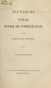 Cover of: Vitae inter se comparatae