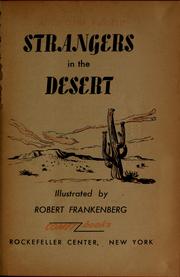 Cover of: Strangers in the desert