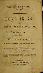 Cover of: Love in '76: an incident of the Revolution