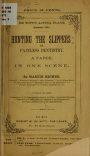 Cover of: Hunting the slippers