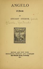 Cover of: Angelo by Stuart Sterne
