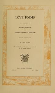 Cover of: Love poems from the works of Robert Browning and Elizabeth Barrett Browning | Robert Browning