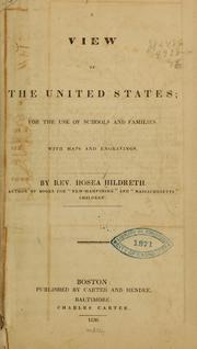 Cover of: A view of the United States by Hosea Hildreth