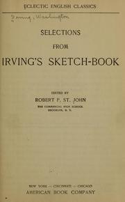 Cover of: Selections from Irving's Sketch-book