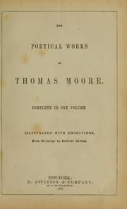 Cover of: The poetical works of Thomas Moore