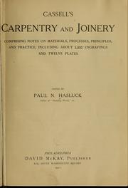 Cover of: Cassells' carpentry and joinery