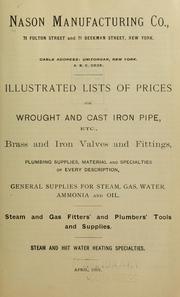 Cover of: Illustrated list of prices by Nason manufacturing co. [from old catalog]