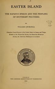 Cover of: Easter Island by William Churchill