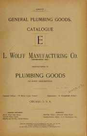 Cover of: General plumbing goods