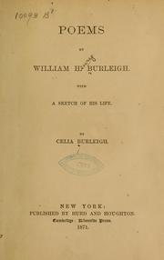 Poems by William Henry Burleigh