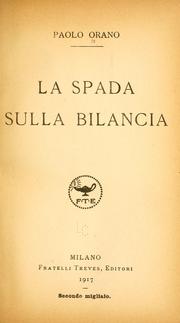 La spada sulla bilancia by Paolo Orano