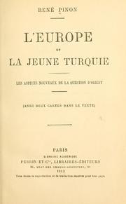 Cover of: L'Europe et la Jeune Turquie by René Pinon