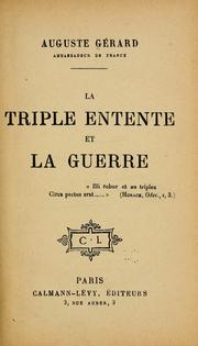 Cover of: La Triple entente et la guerre