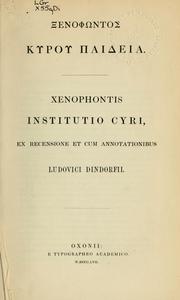 Cover of: Institutio Cyrio by Xenophon