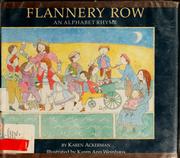 Cover of: Flannery Row by Karen Ackerman, Karen Ackerman