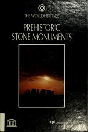 Cover of: Prehistoric stone monuments