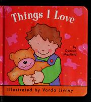 Cover of: Things I love