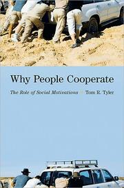 Cover of: Why people cooperate by Tom R. Tyler