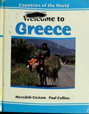 Cover of: Welcome to Greece by Meredith Costain
