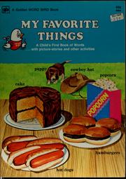 Cover of: My favorite things