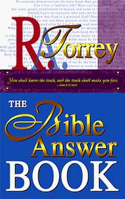 Cover of: The Bible answer book by Reuben Archer Torrey