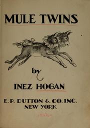 Cover of: Mule twins | Inez Hogan