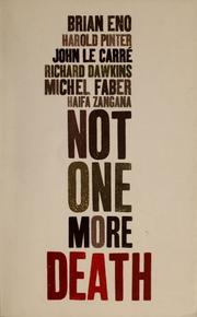 Cover of: Not one more death