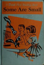 Cover of: Some are small