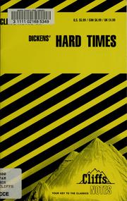Cover of: Hard times: notes ...